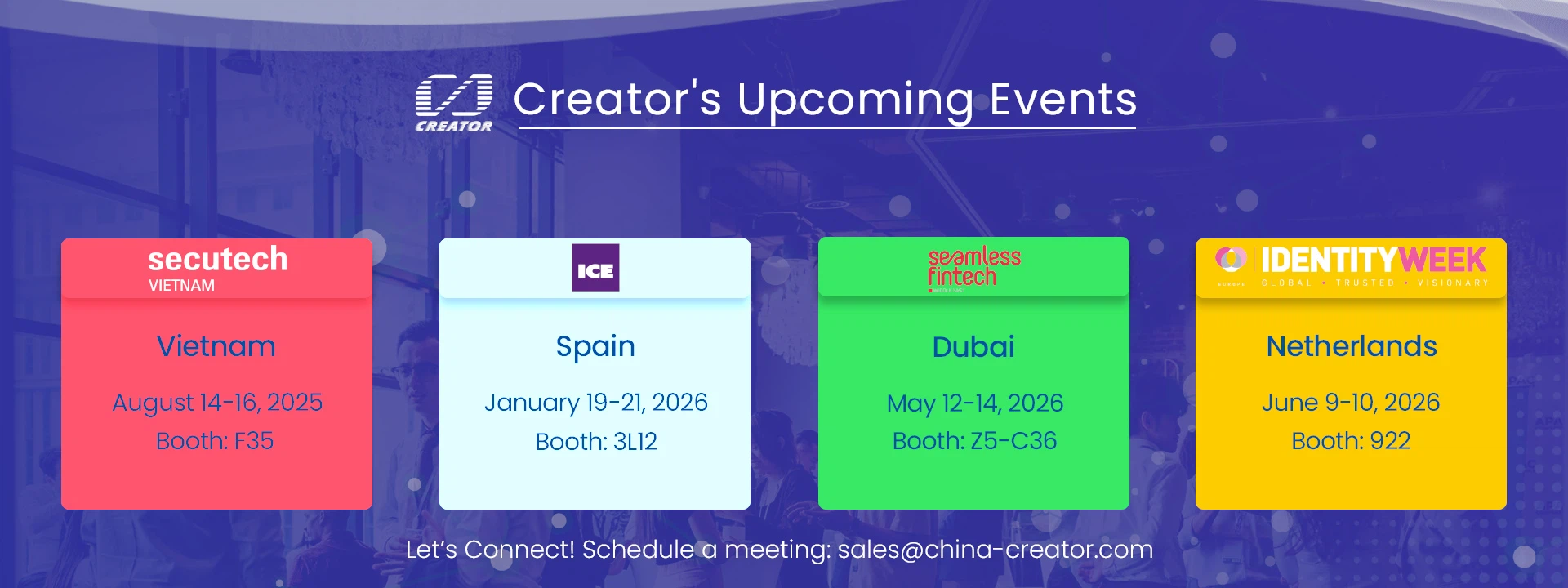 Creator 2025 upcoming events